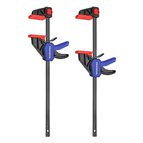 WORKPRO 12-Inch/300mm Ratchet Bar Clamp Set, 17-Inch/440mm...