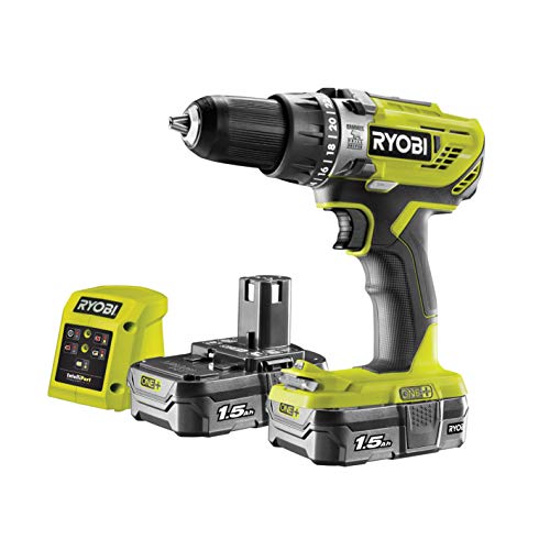 Ryobi R18PD3-215GZ 18 V ONE+ Cordless Combi Drill Starter...