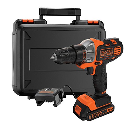 BLACK+DECKER 18 V Multievo Power Drill with Screw Bits,...