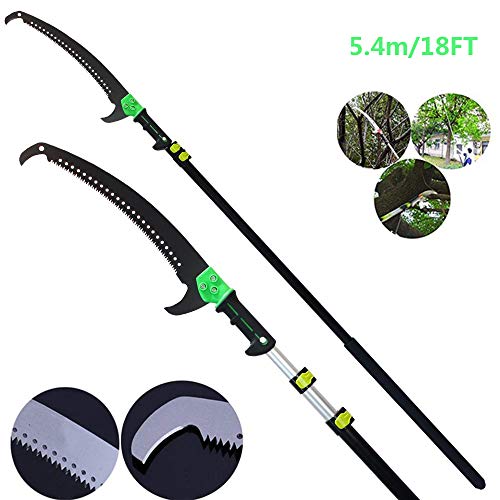 YQ&TL Telescopic Pole Saw 5.4-7.2m Extendable Telescopic...