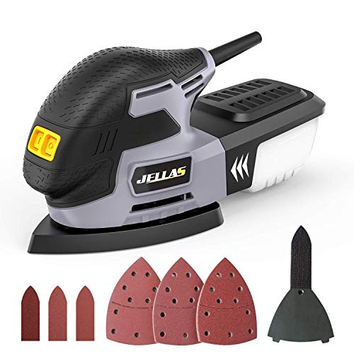 Detail Mouse Sander 220W - JELLAS Compact Sander Machine for...