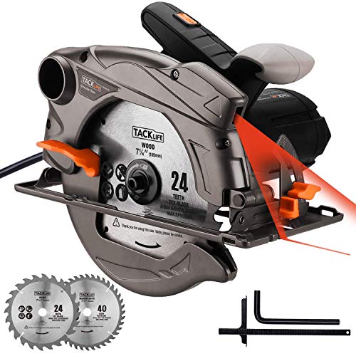 Circular Saw, TACKLIFE 4700RPM 1500W ELectric Saw , Cutting...