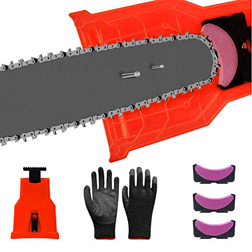 Chainsaw Sharpener, Universal Chain Saw Blade Sharpener Fit...