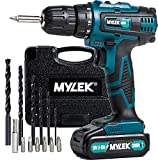 MYLEK 18V Cordless Drill Driver, 1300 mAh Li-Ion battery...